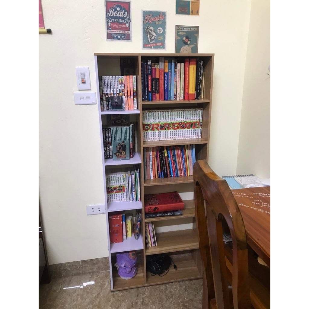 KỆ SÁCH GỖ ĐỂ SÀN NHIỀU NGĂN CHỐNG ẨM MẪU MỚI 